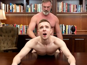 Kristofer Weston teases Serg Shepard, leading to a intense bareback encounter