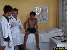 Asian doctor uses BDSM techniques on young gay patient