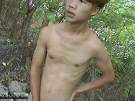 Teen Asian boy's gay experience with a bigcock