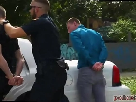 Amateur gay threesome with uniformed police officers in explicit photos and video