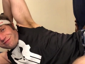 POV experience of gay masturbation with smelly armpits and dirty talk