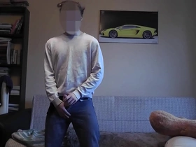 Gay teen jerks off for pleasure